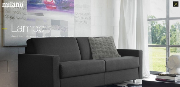 Диван Bedding Lampo STP.45.MO