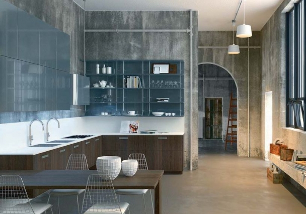Кухня Aster Noblesse Rovere Termotrattato