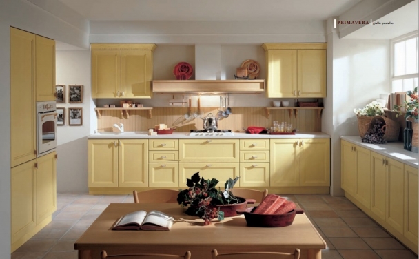 Кухня Tomassi Primavera giallo pastello