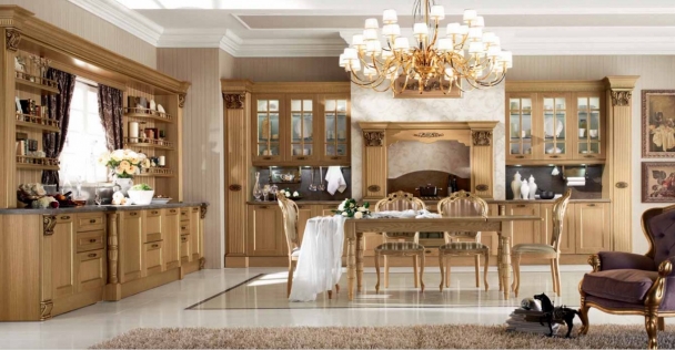 Кухня Tomassi Solaria essenze patina oro